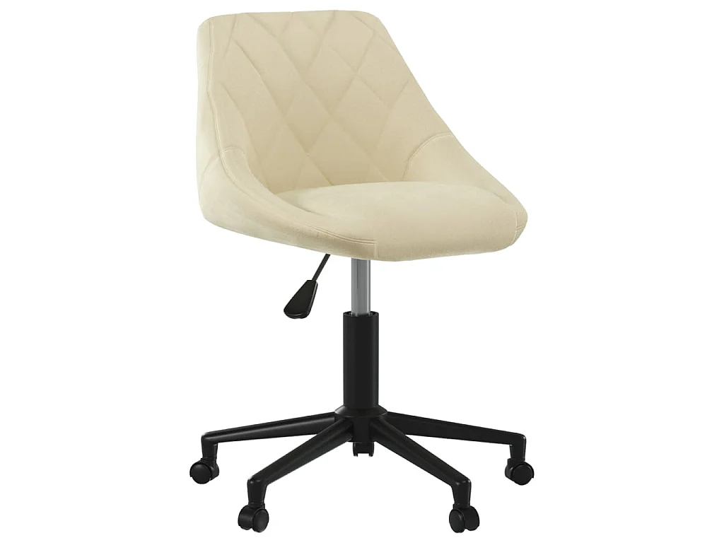 Chaise pivotante de salle à manger Crème Velours
