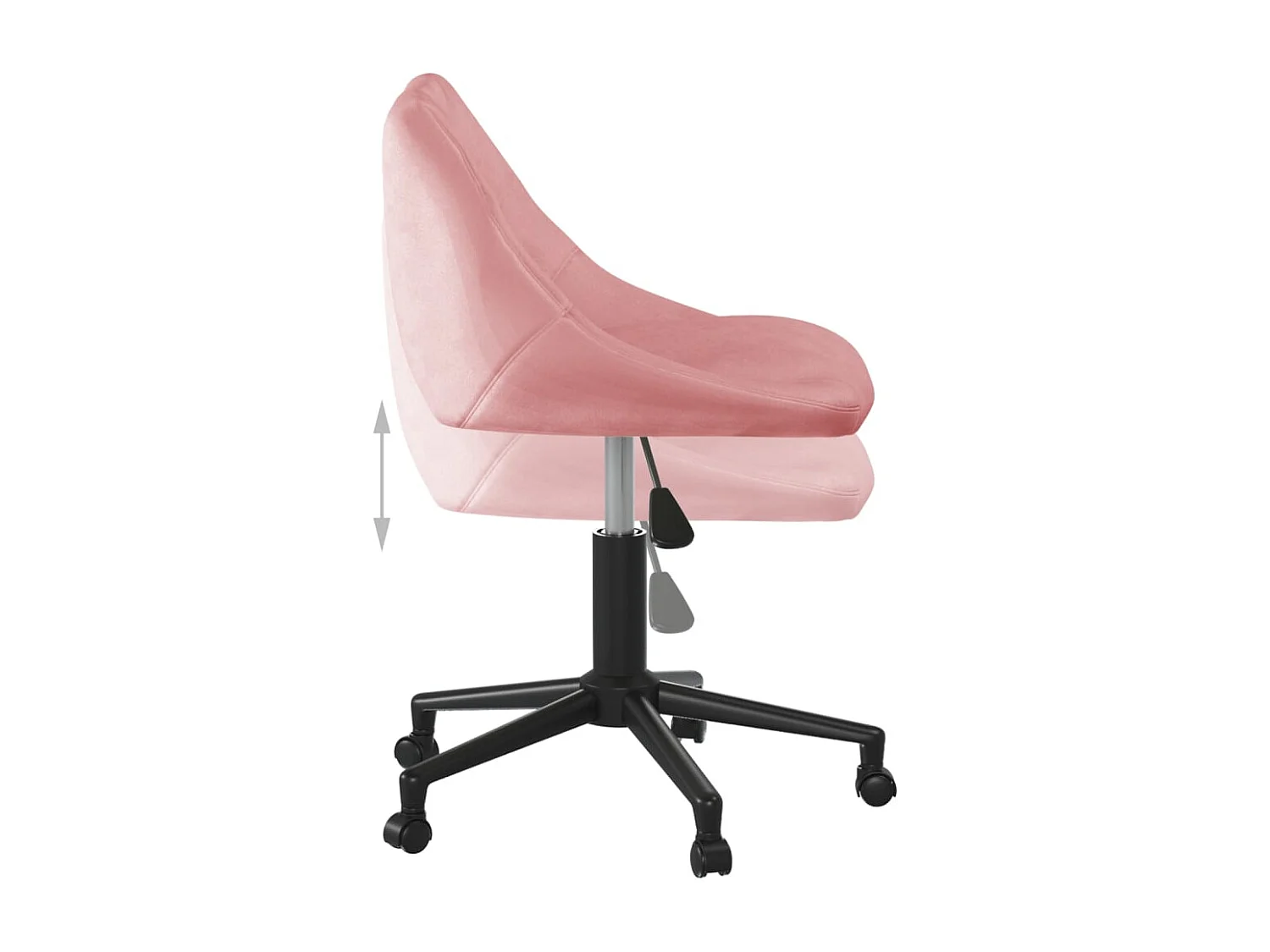 Esszimmerstuhl Drehbar Rosa Samt