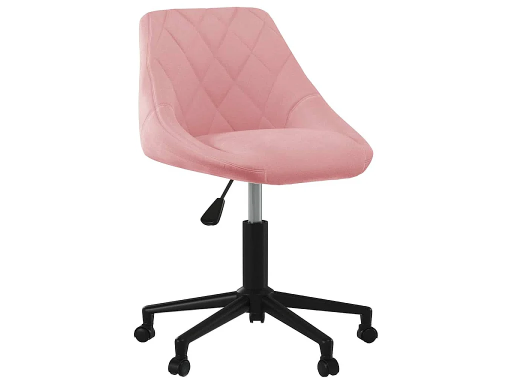 Chaise pivotante de salle à manger Rose Velours