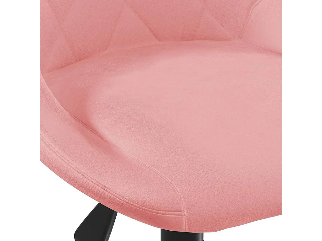 Chaise pivotante de salle à manger Rose Velours