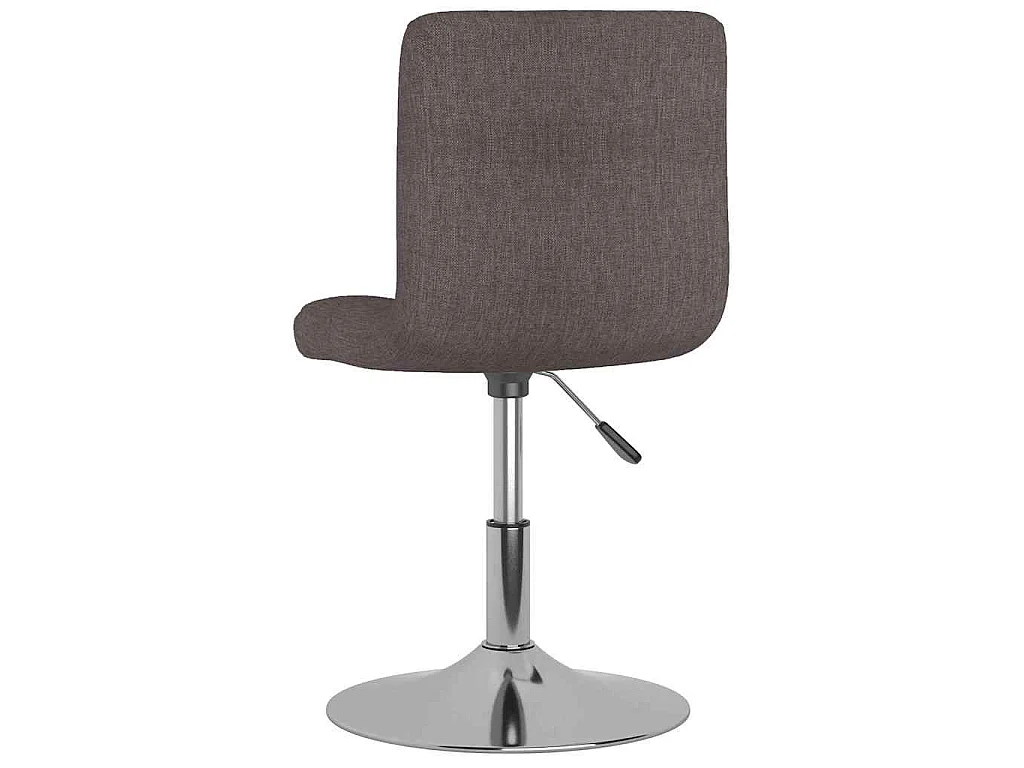 Chaises pivotantes à manger lot de 4 taupe tissu