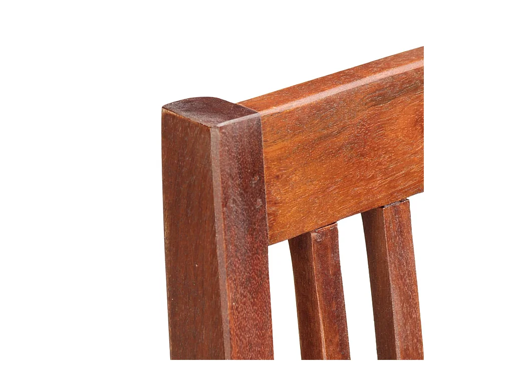 Sedie da Pranzo 4 pz in Legno Massello di Mango