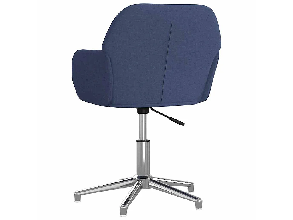 Sedie da Pranzo Girevoli 2 pz Blu in Tessuto