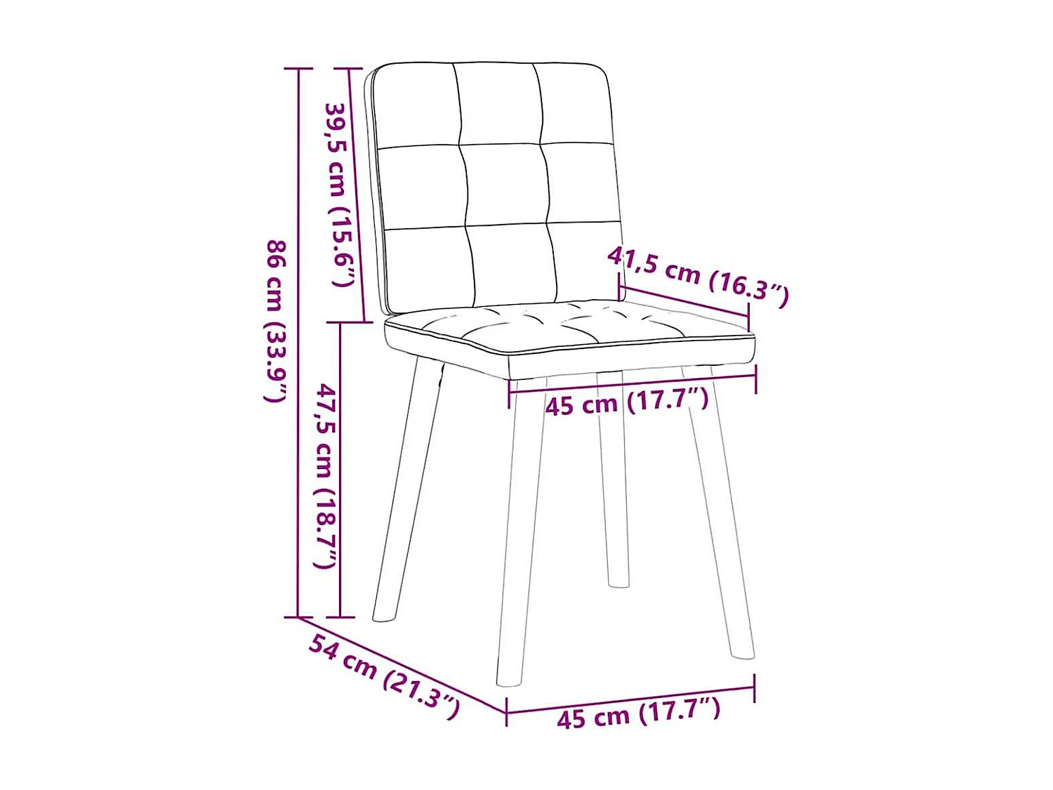 Eetkamerstoelen 4 st stof crèmekleurig