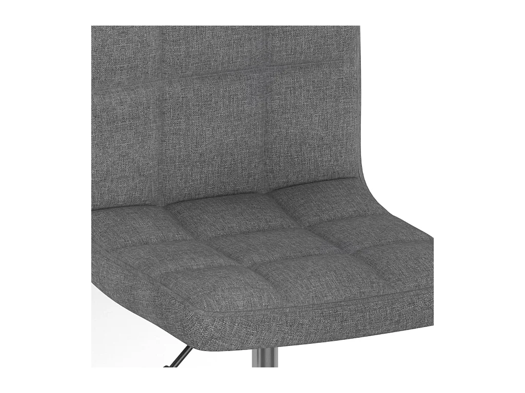 Chaises pivotantes à manger lot de 6 Gris clair Tissu