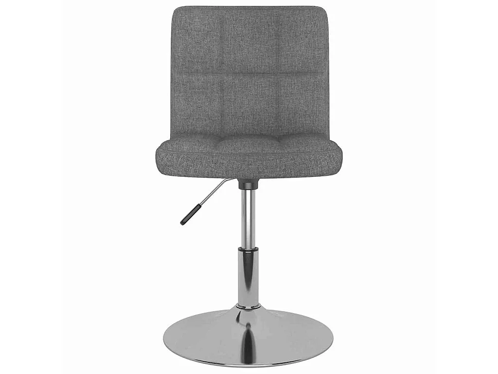 Chaises pivotantes à manger lot de 6 Gris clair Tissu