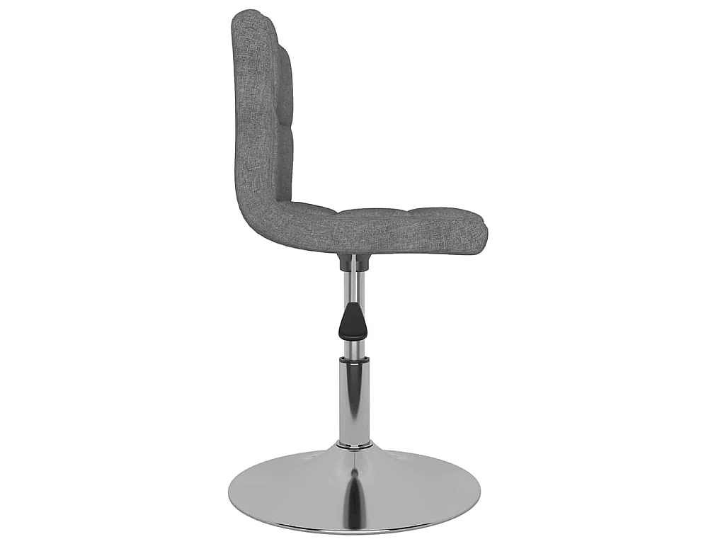 Chaises pivotantes à manger lot de 6 Gris clair Tissu