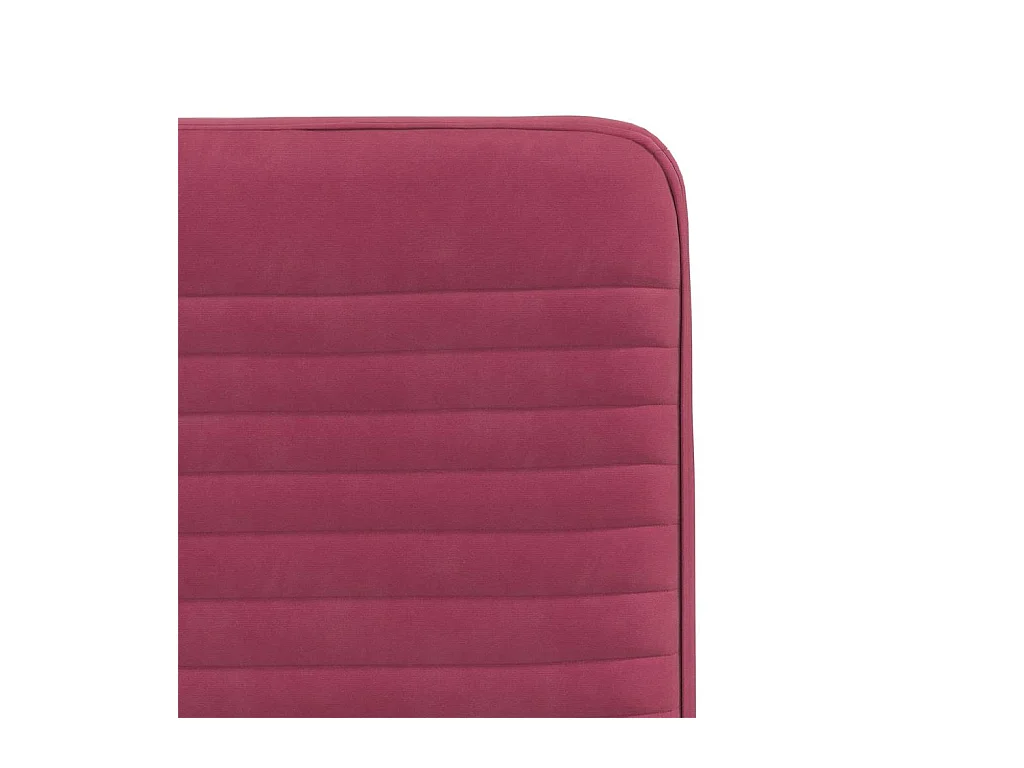 Chaises à manger lot de 4 Rouge bordeaux Velours
