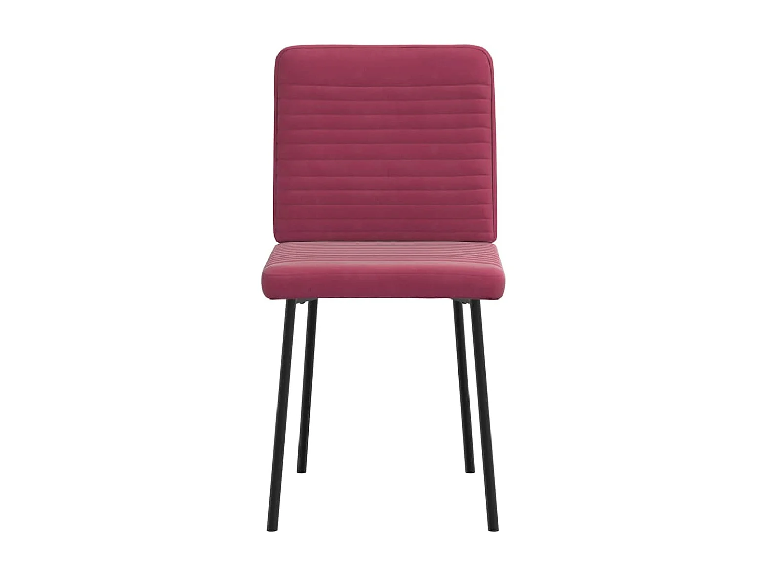 Chaises à manger lot de 4 Rouge bordeaux Velours