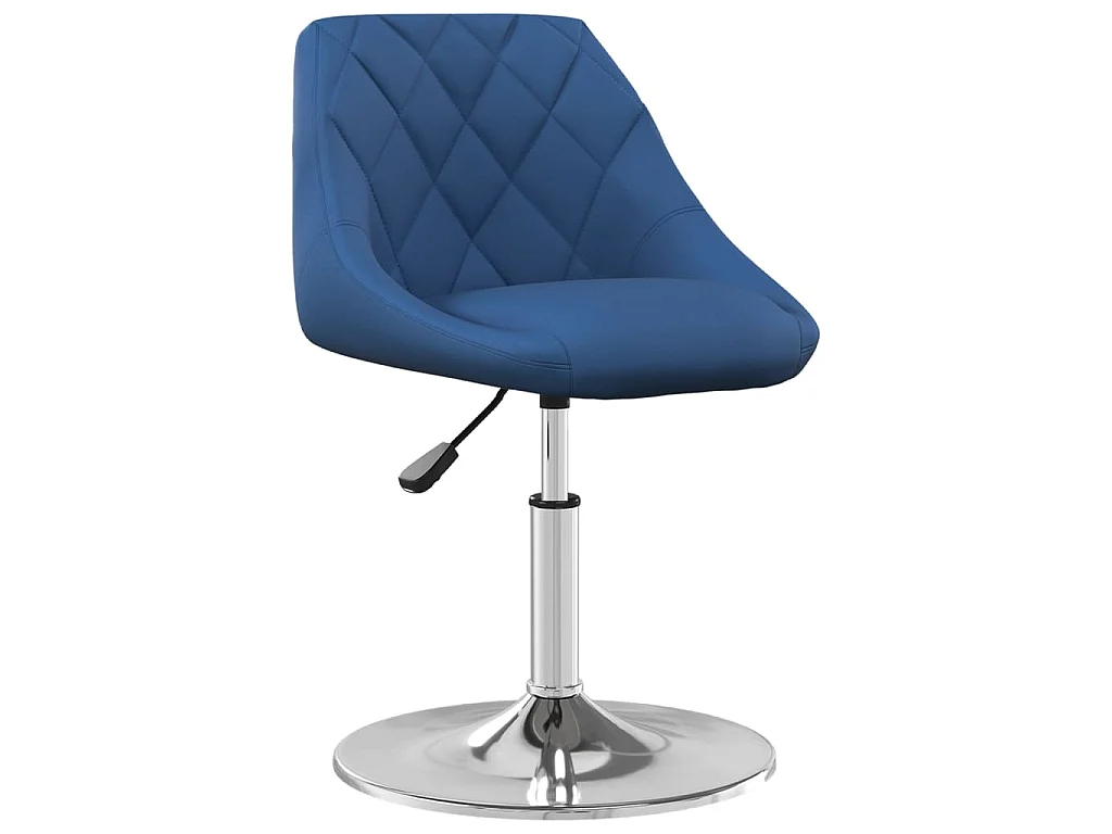 Silla de comedor giratoria 6 uds terciopelo azul
