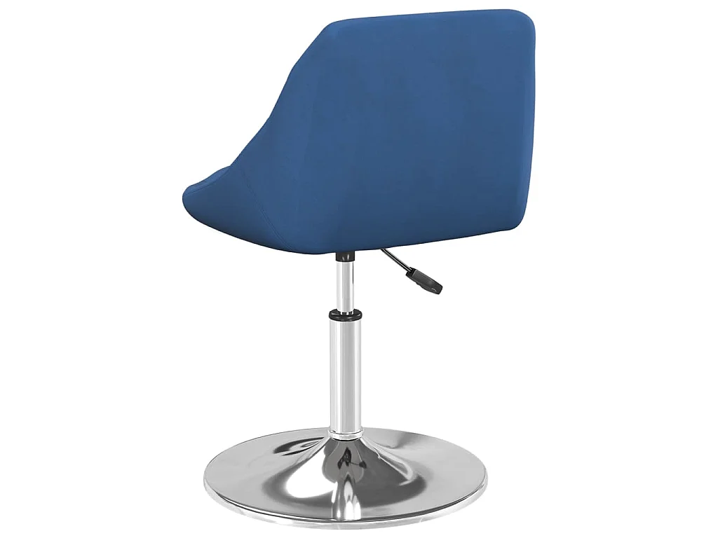 Silla de comedor giratoria 6 uds terciopelo azul