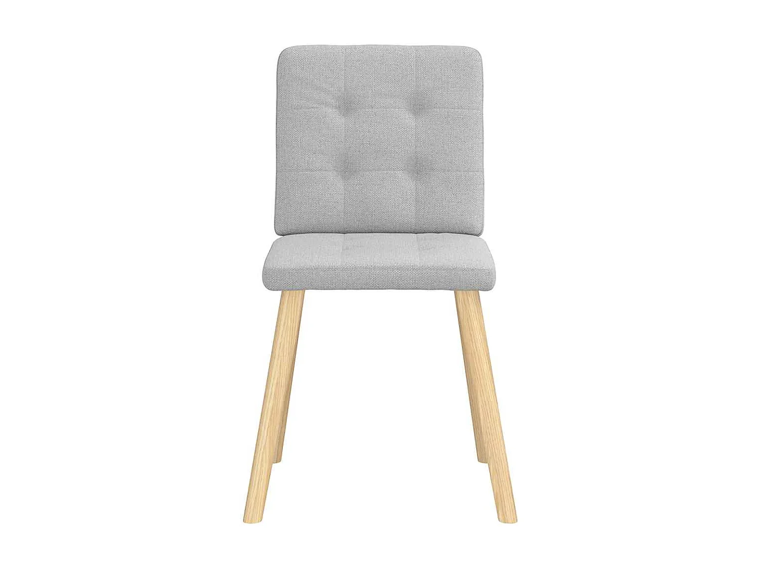 Chaises à manger lot de 2 gris nuage tissu