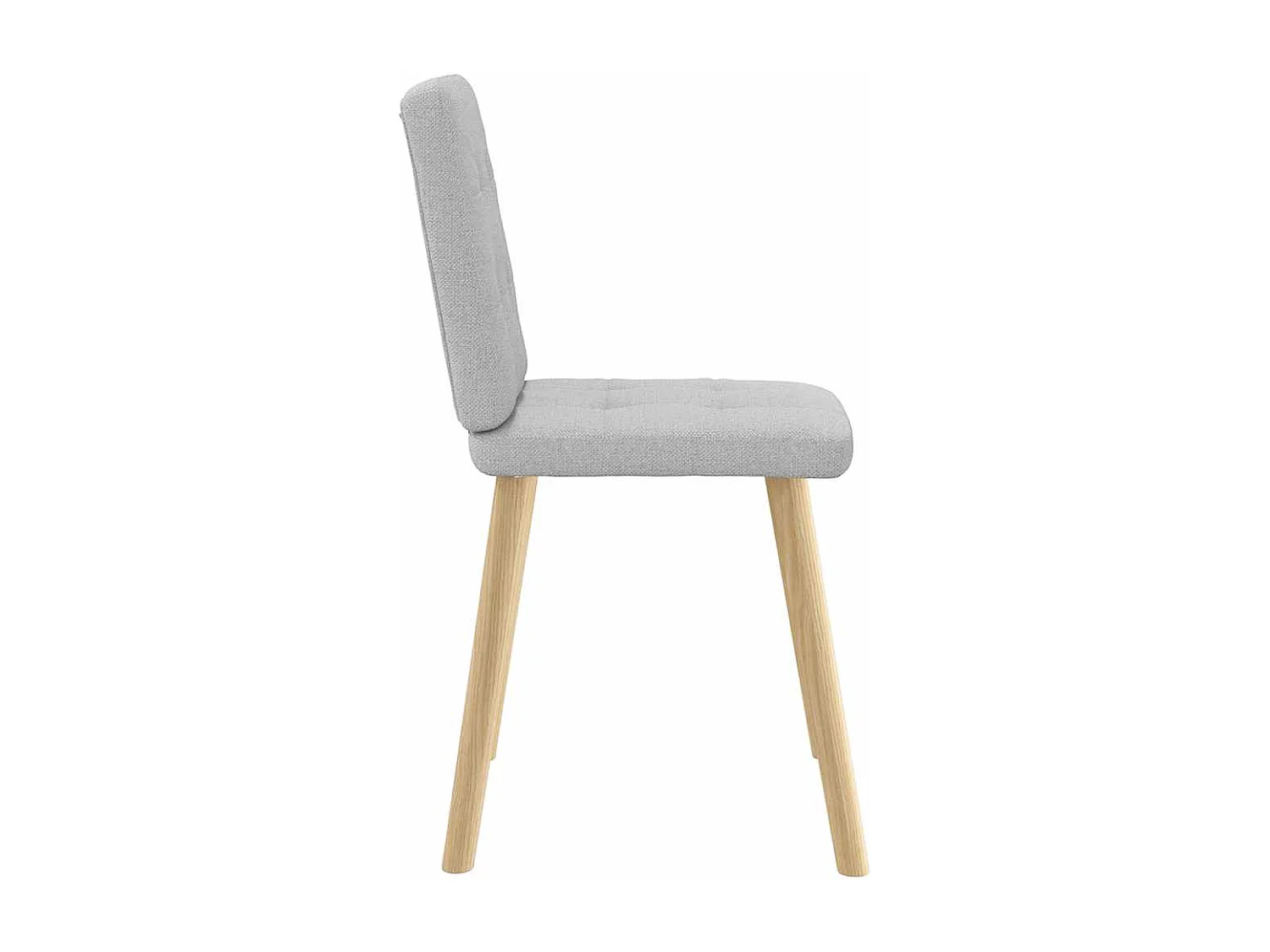 Chaises à manger lot de 2 gris nuage tissu