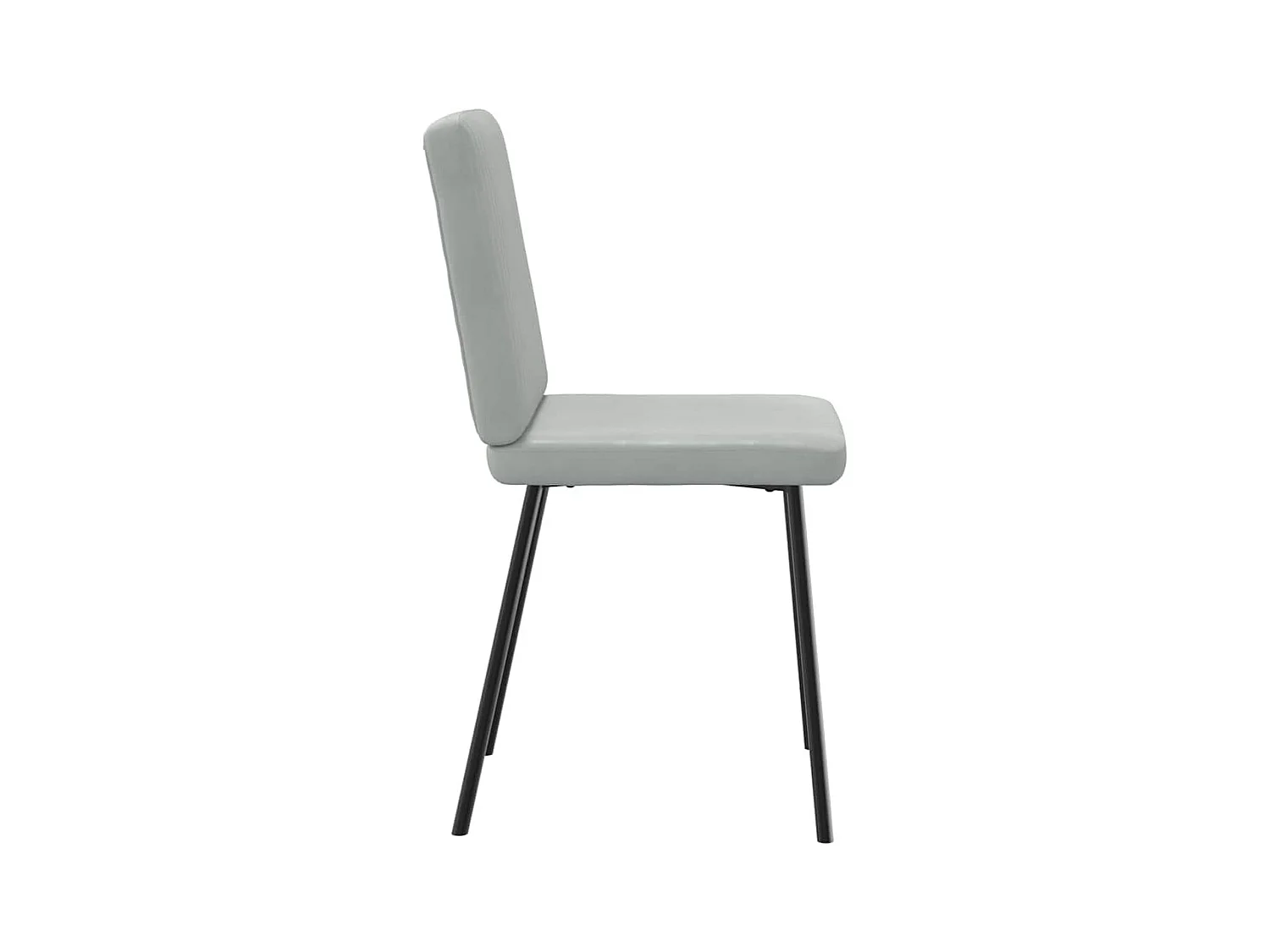 Chaises à manger lot de 4 Gris clair Velours