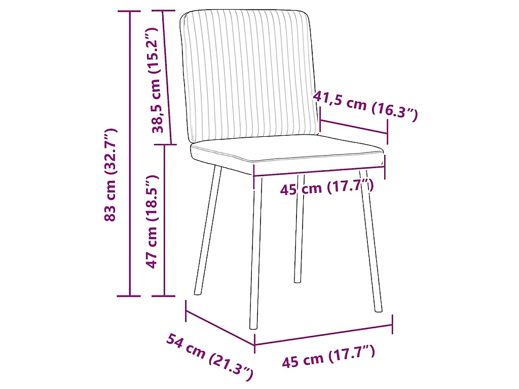 Sillas de comedor 4 unidades terciopelo gris claro