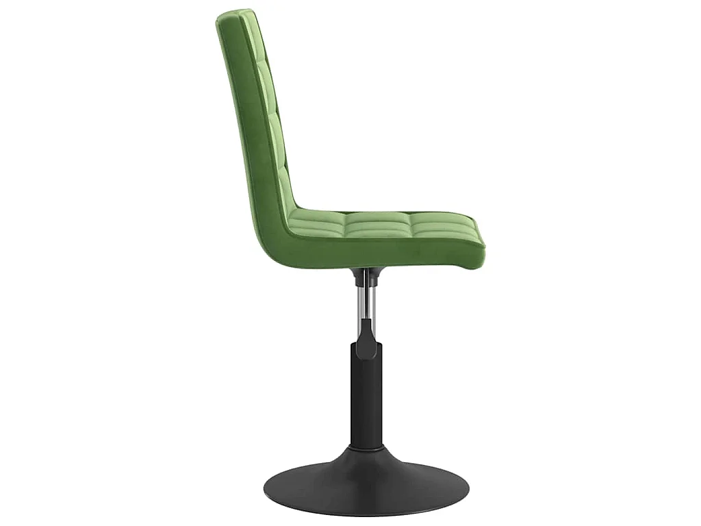 Chaises pivotantes à manger lot de 2 vert foncé velours