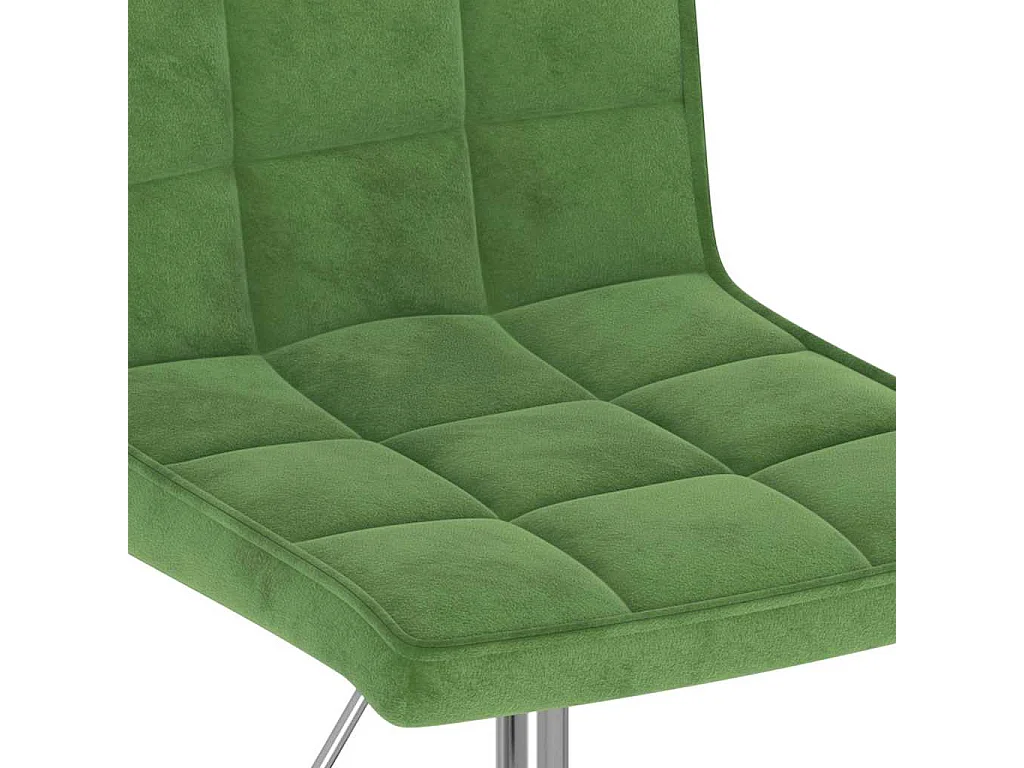 Chaises pivotantes à manger lot de 2 vert foncé velours