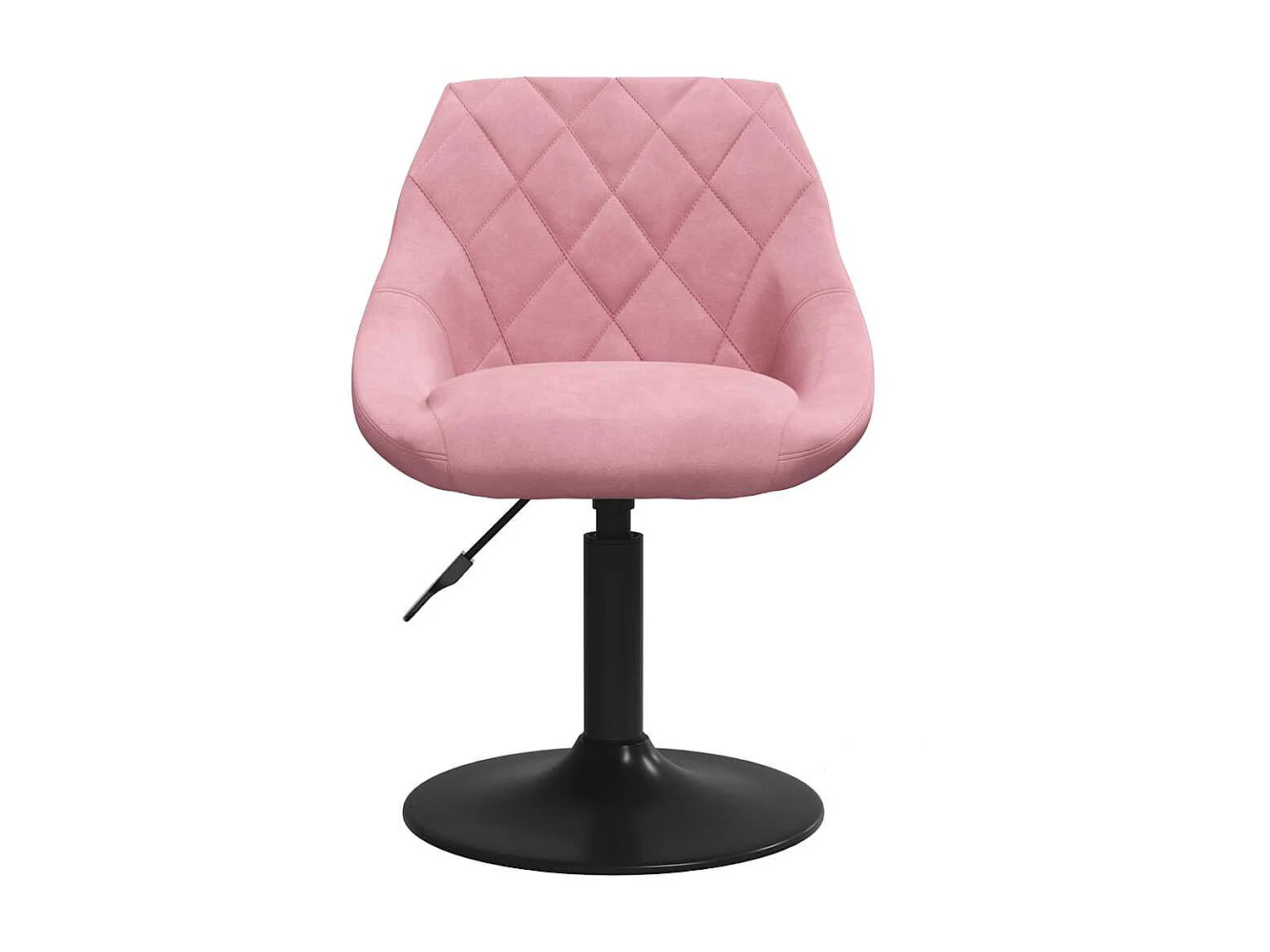 Chaises pivotantes à manger lot de 4 rose velours