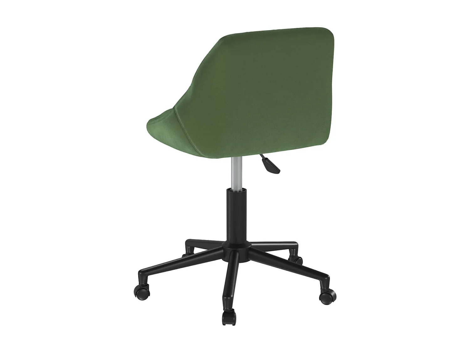 Chaise pivotante de salle à manger Vert foncé Velours