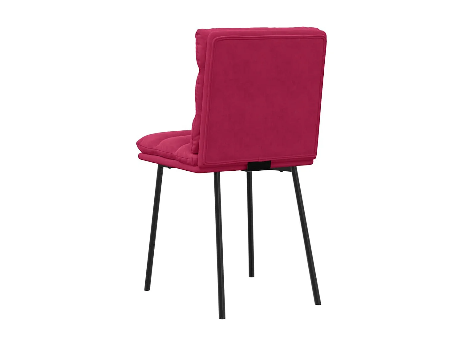 Sedie da Pranzo 2 pz Rosso Vino in Velluto