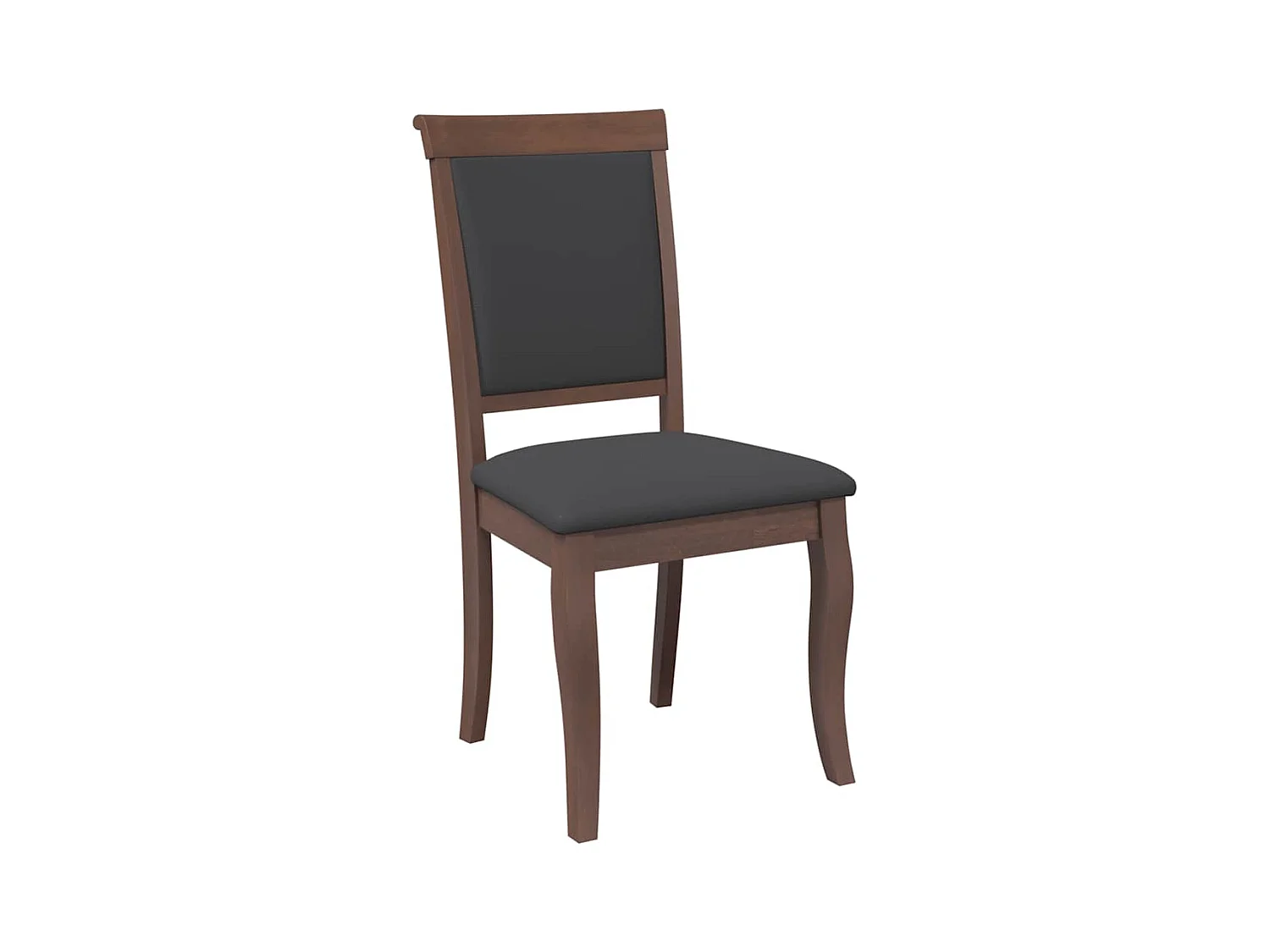 Chaises à manger coussins 2 pcs marron bois massif caoutchouc