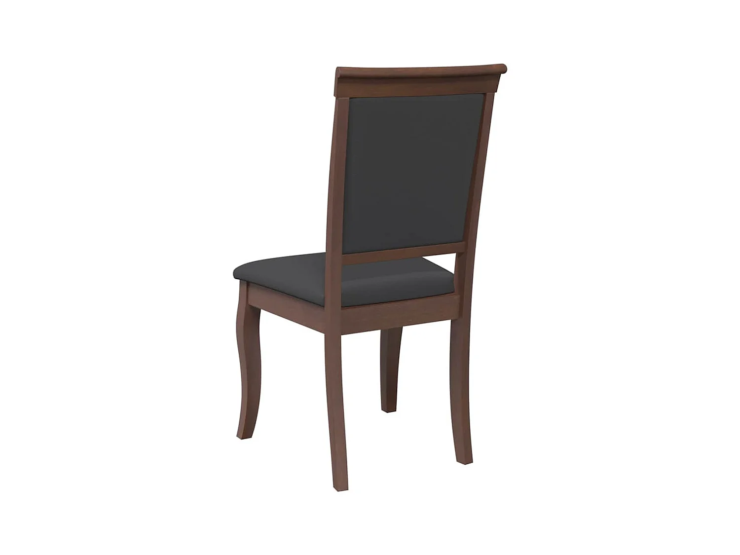 Chaises à manger coussins 2 pcs marron bois massif caoutchouc