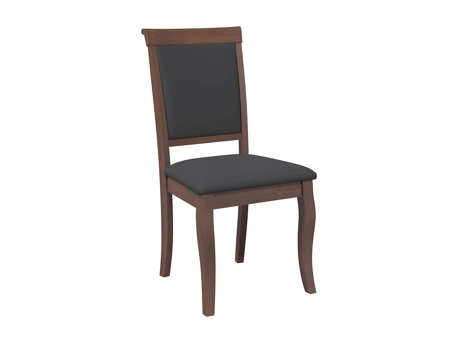 Chaises à manger coussins 2 pcs marron bois massif caoutchouc