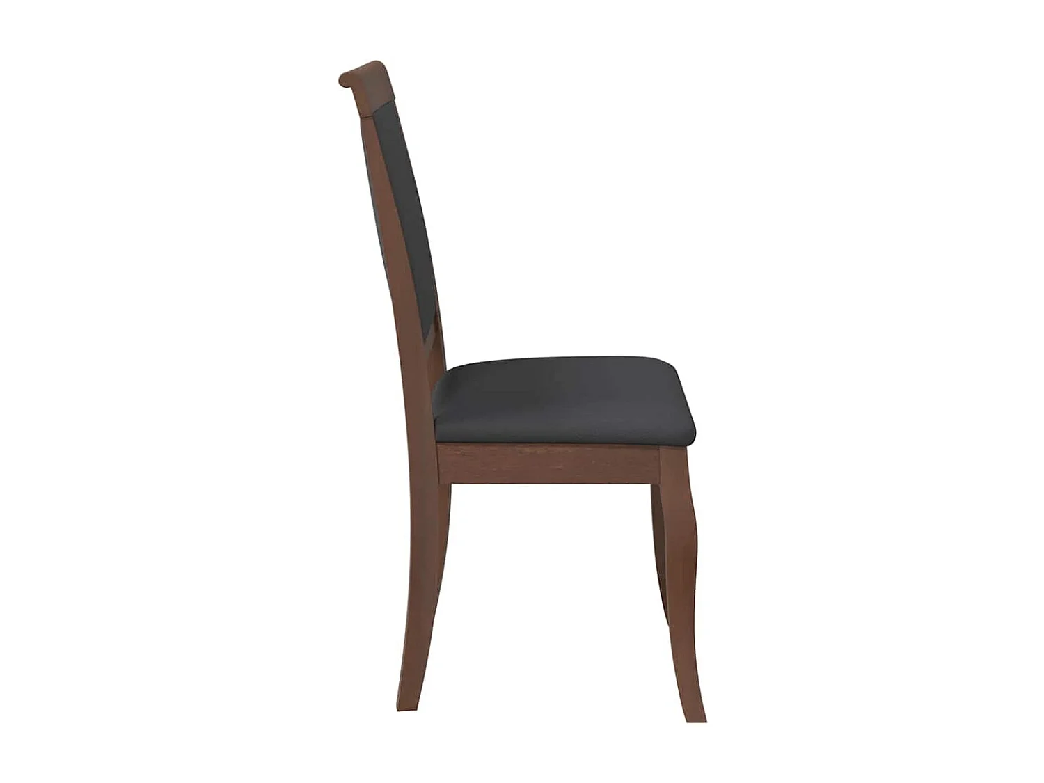 Cadeiras de jantar com almofadões 2 pcs madeira maciça castanho