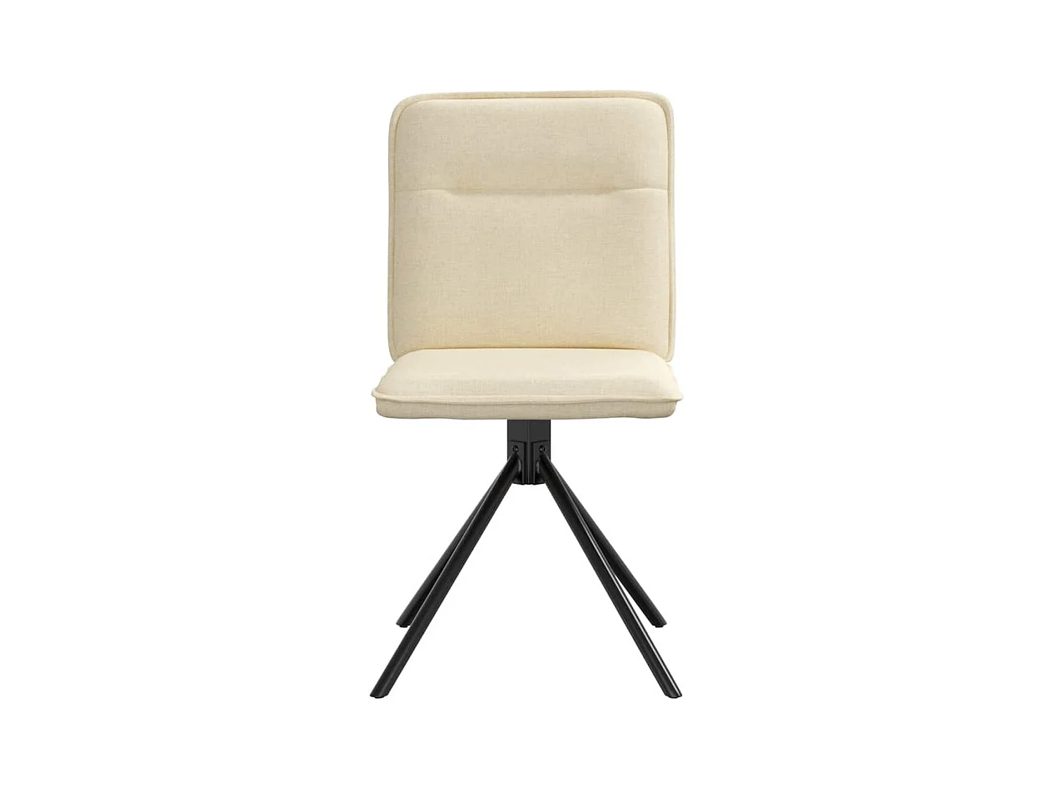 Chaises à manger lot de 6 crème tissu