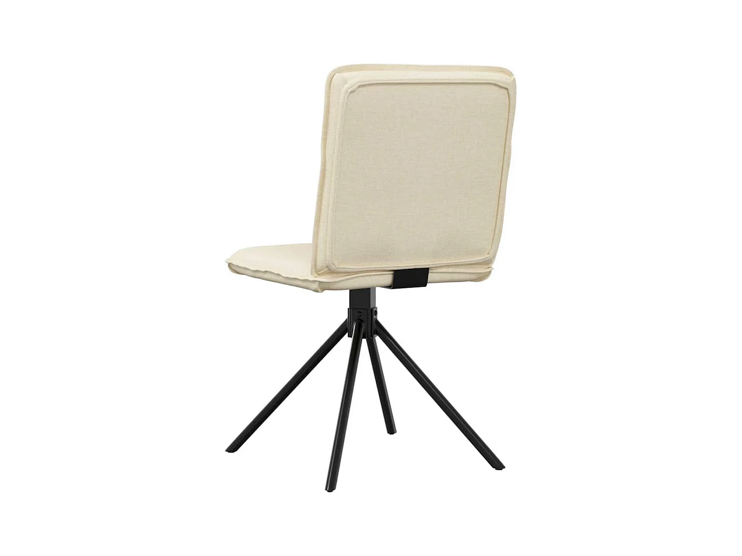 Chaises à manger lot de 6 crème tissu