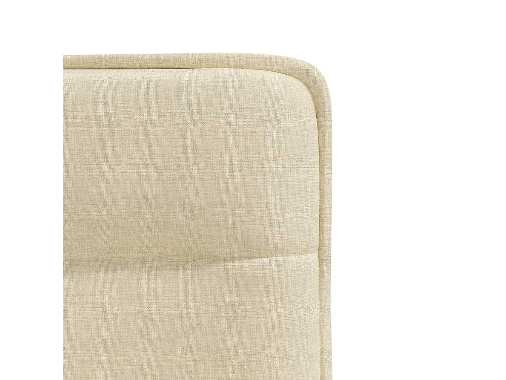 Cadeiras de jantar 6 pcs tecido cor creme