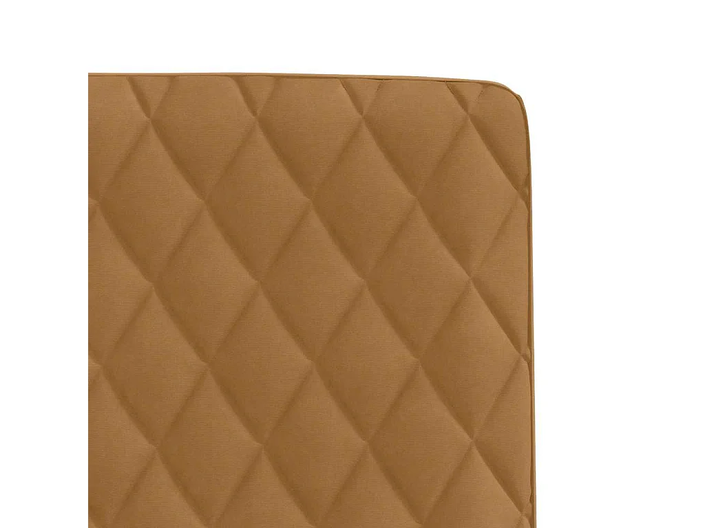 Chaises à manger lot de 6 marron velours