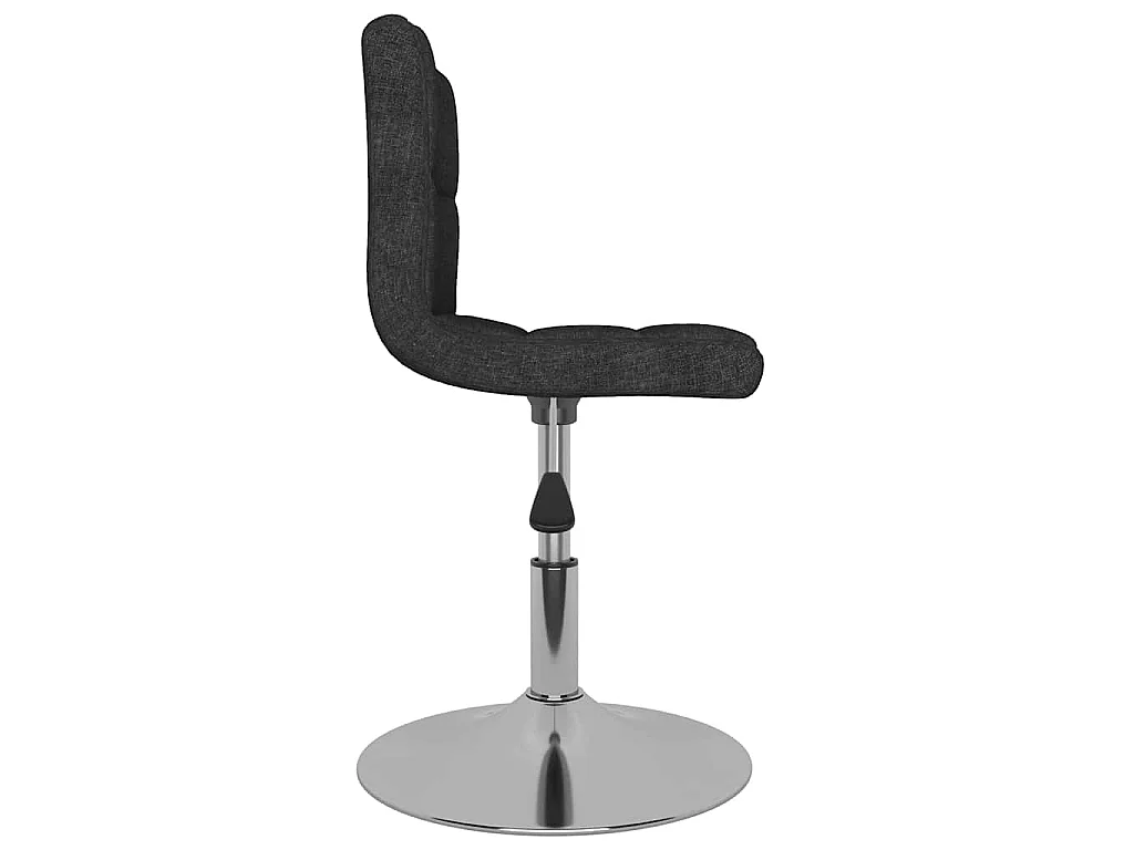 Chaises pivotantes à manger lot de 6 Noir Tissu