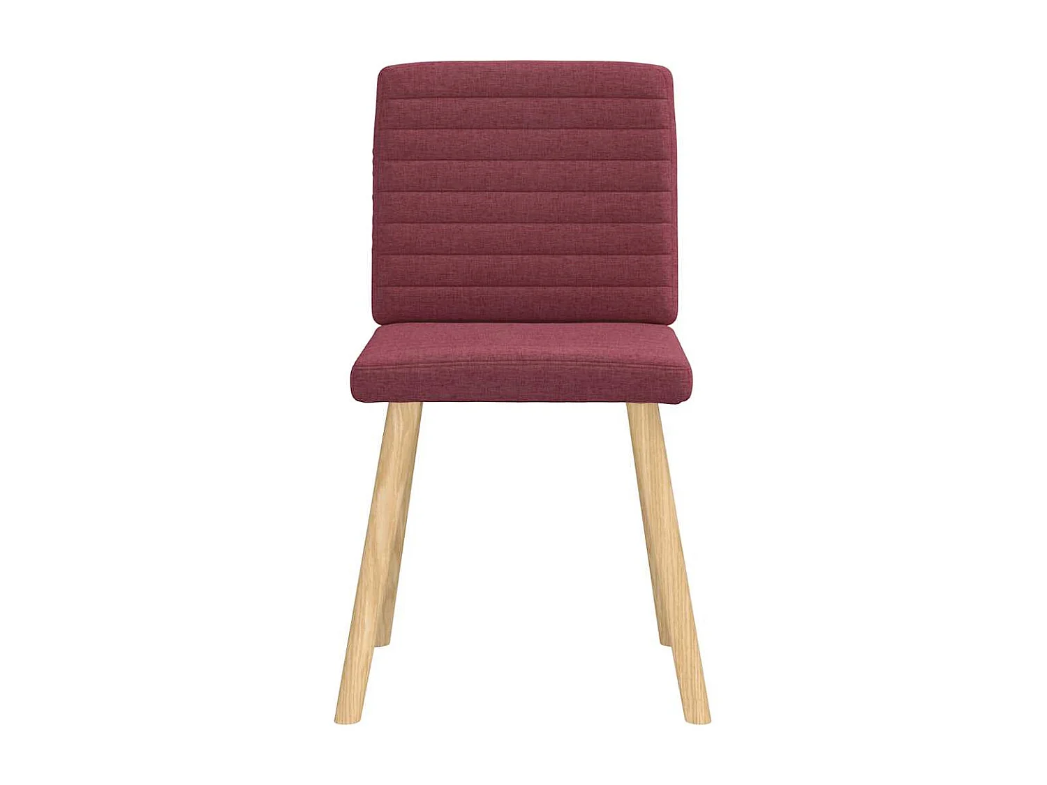 Chaises à manger lot de 4 rouge bordeaux tissu