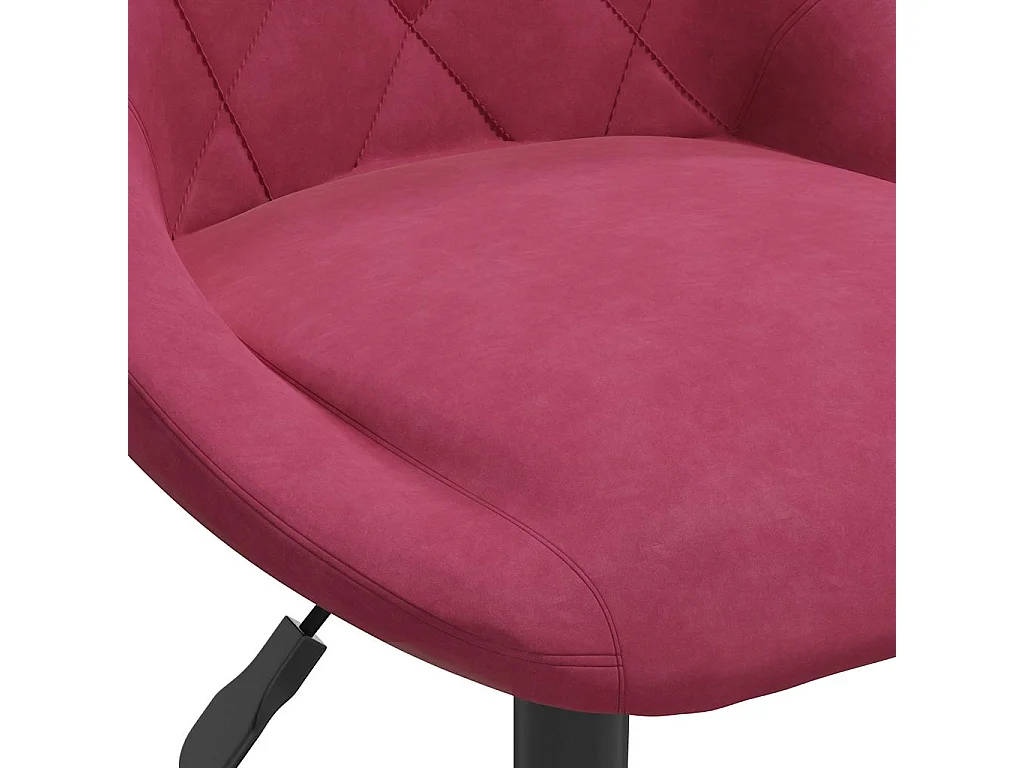 Chaise de salle à manger Rouge bordeaux Velours