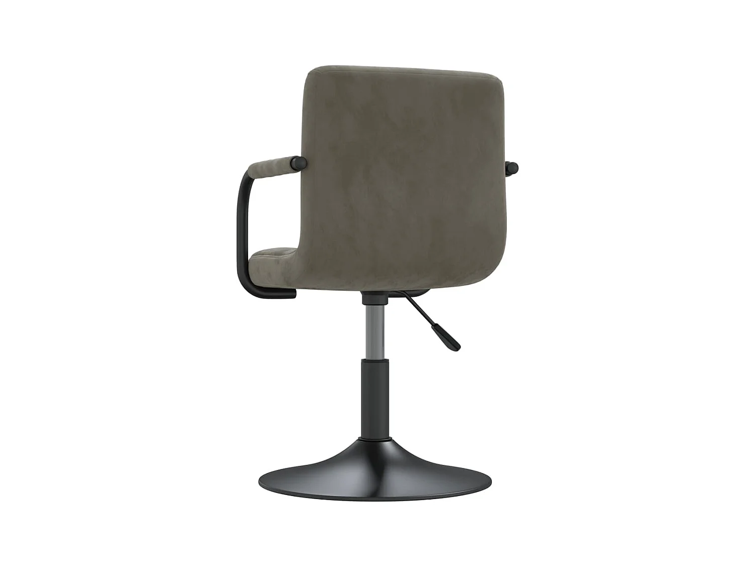 Chaises pivotantes à manger lot de 4 gris clair velours