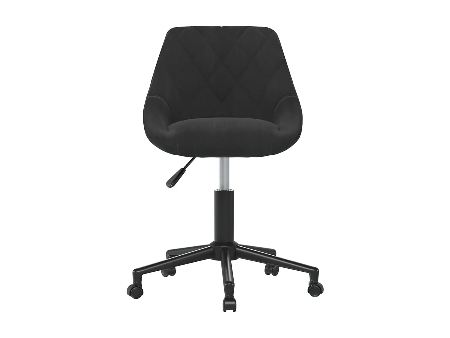 Chaises pivotantes à manger lot de 2 noir velours