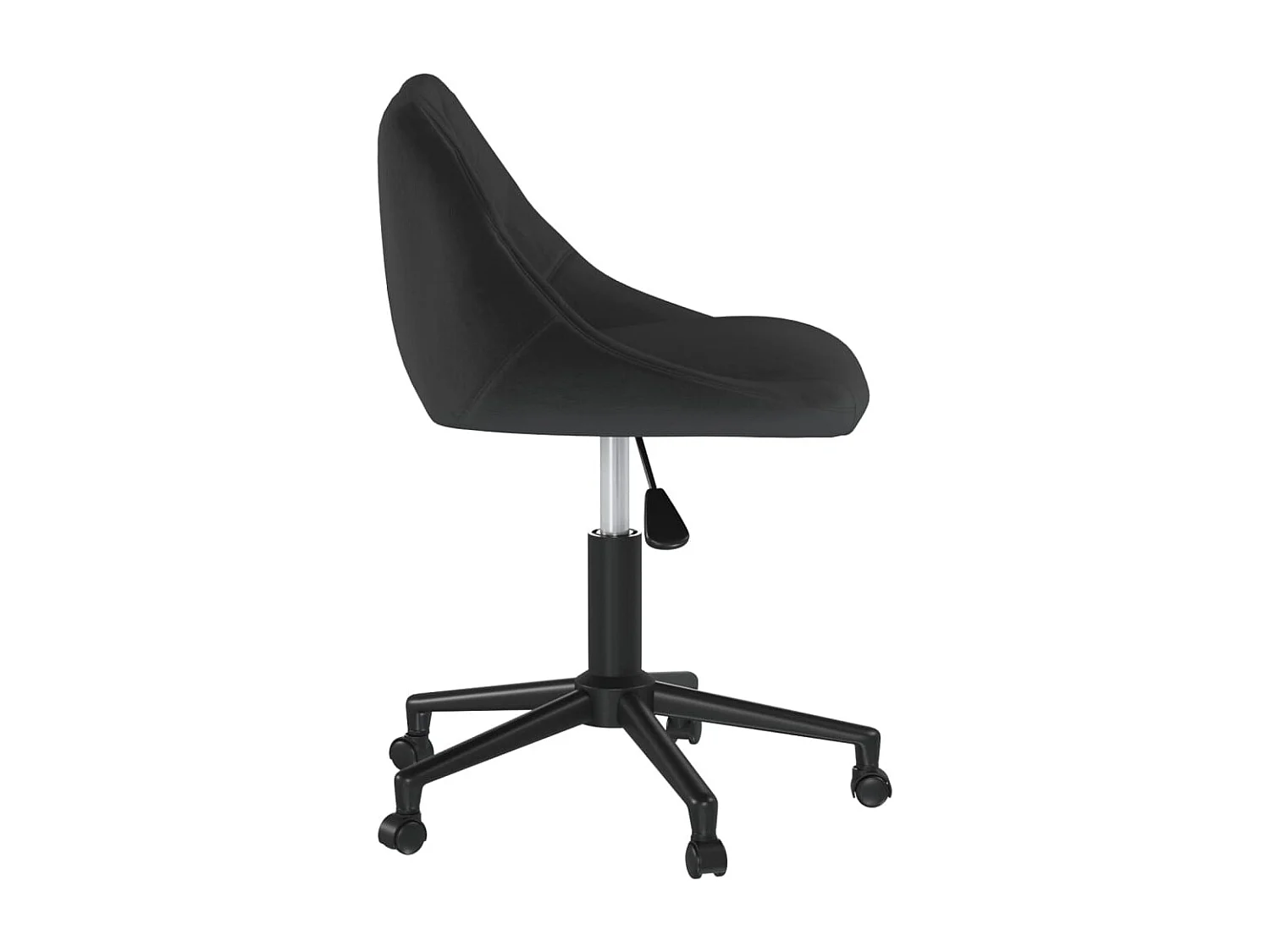 Cadeiras de jantar giratórias 2 pcs veludo preto