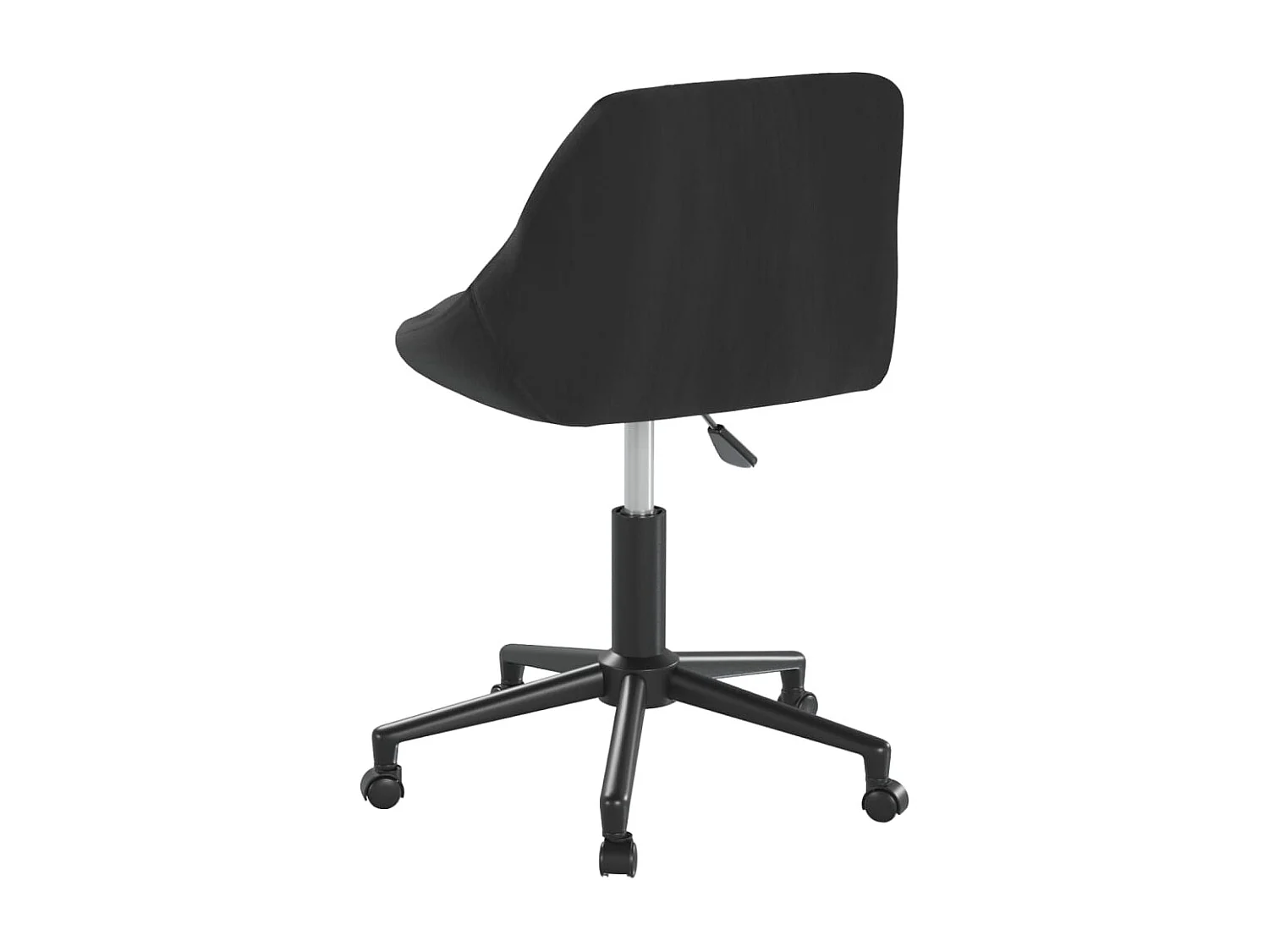 Cadeiras de jantar giratórias 2 pcs veludo preto
