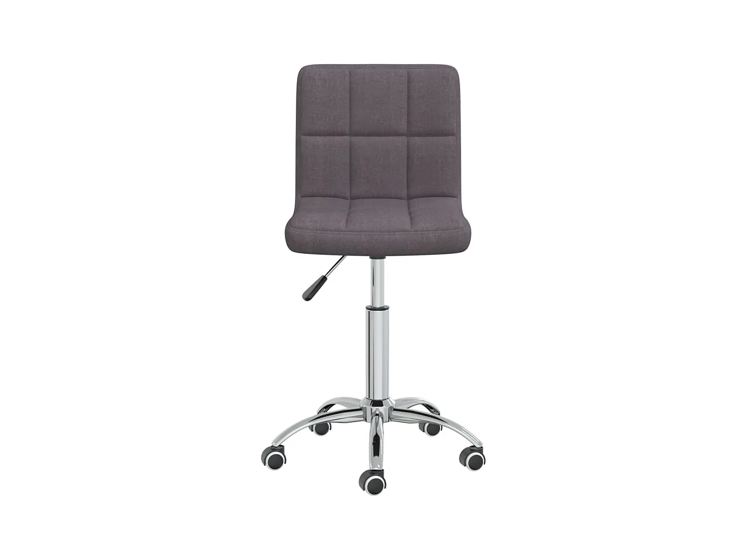 Chaise pivotante de salle à manger Taupe Tissu