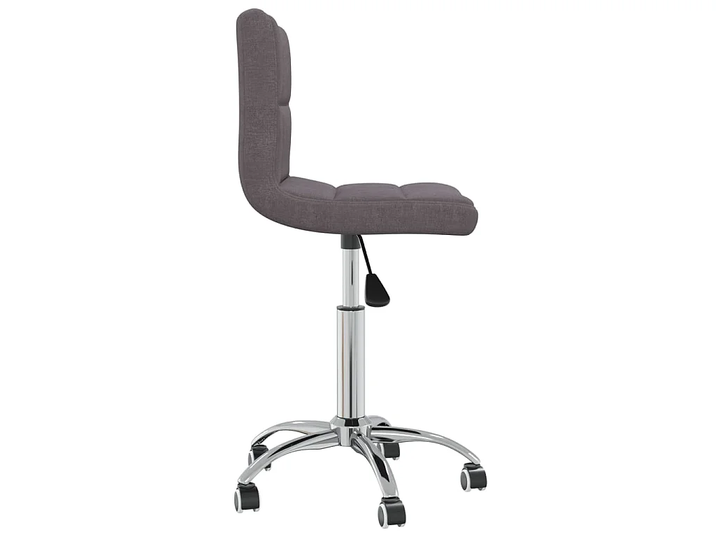 Chaise pivotante de salle à manger Taupe Tissu
