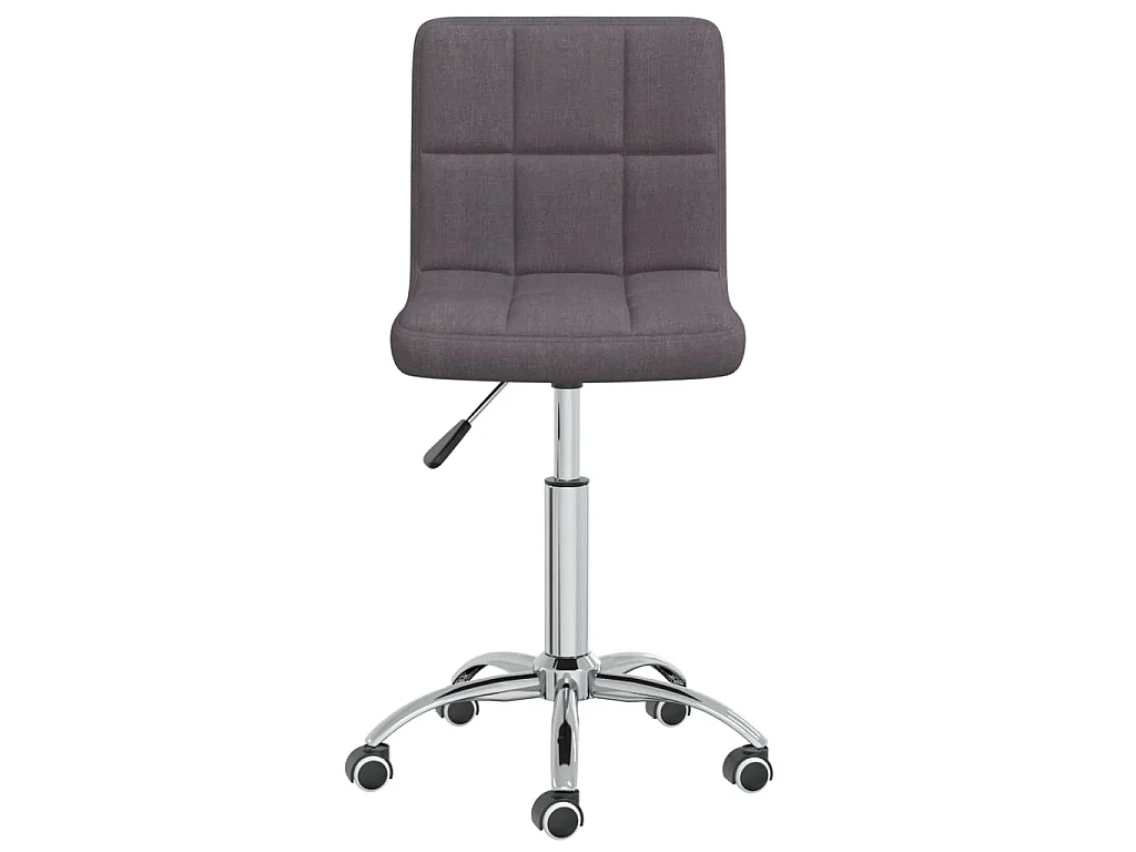 Chaise pivotante de salle à manger Taupe Tissu