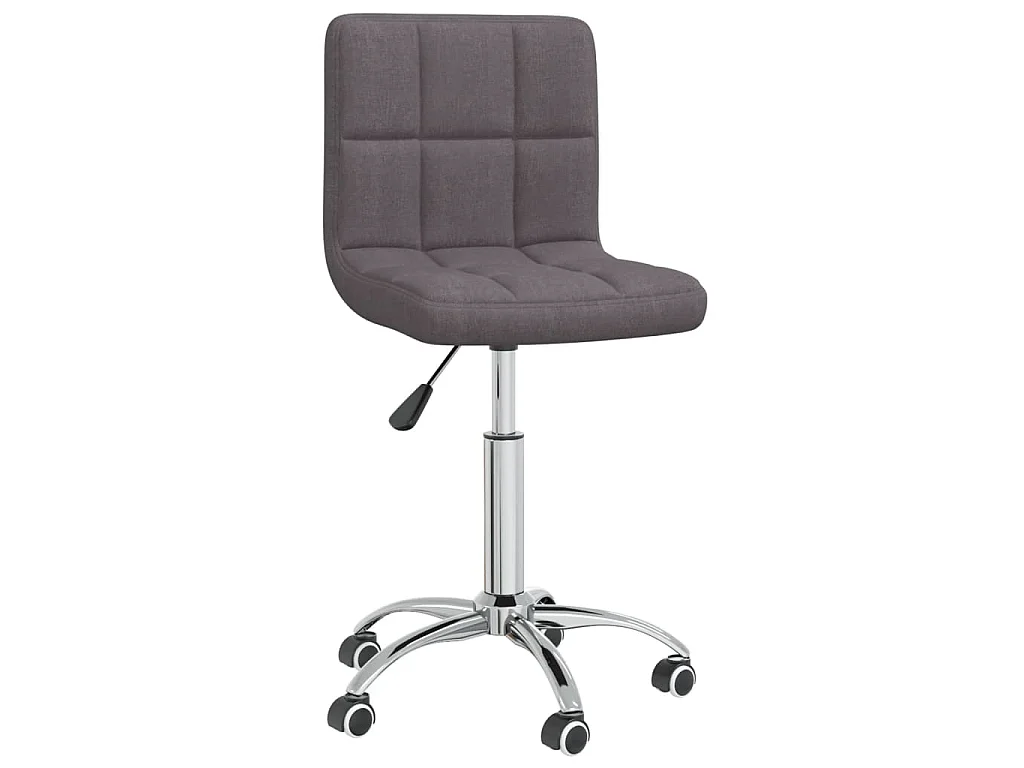 Chaise pivotante de salle à manger Taupe Tissu