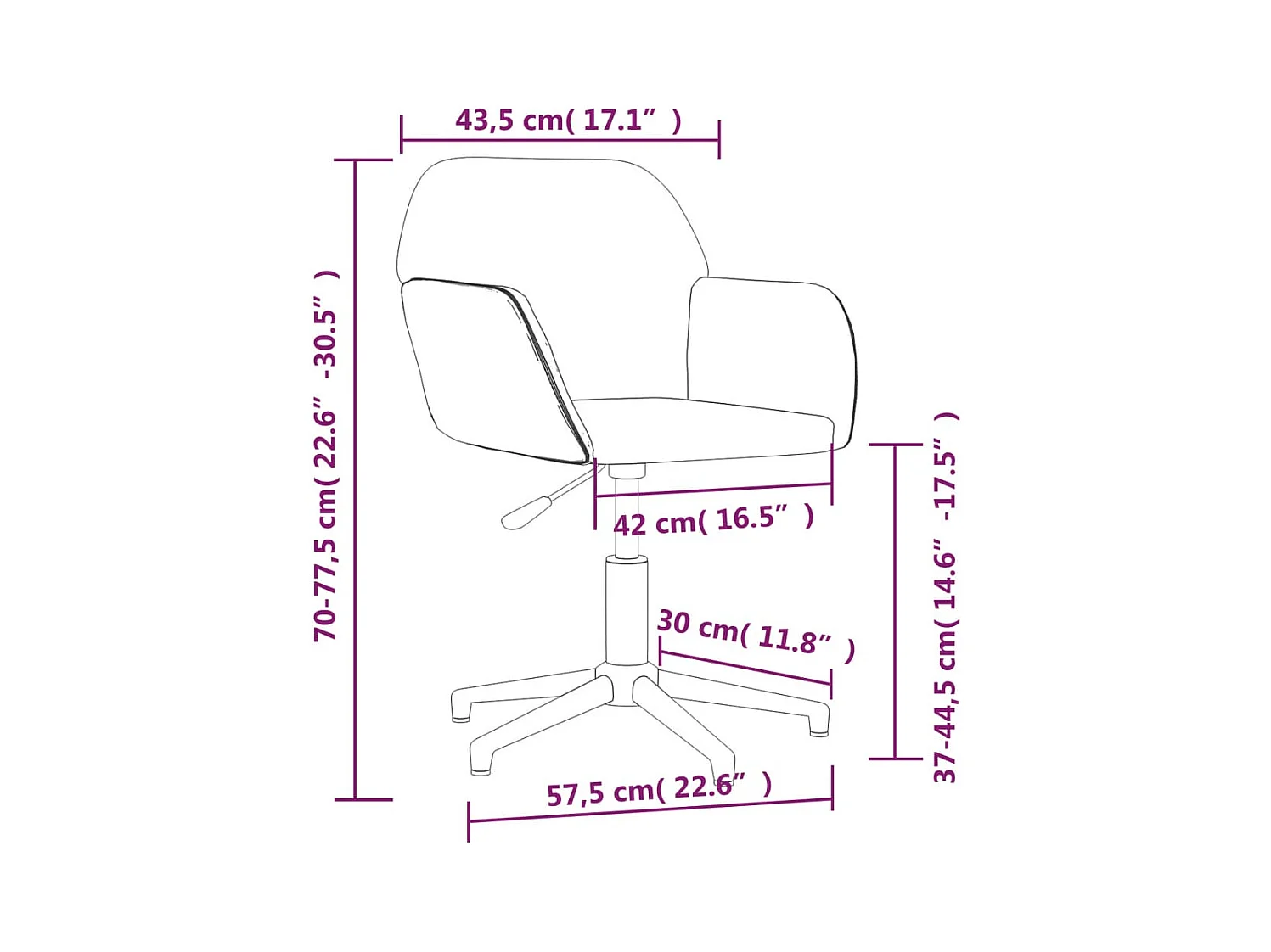 Esszimmerstühle 2 Stk. Drehbar Weinrot Stoff