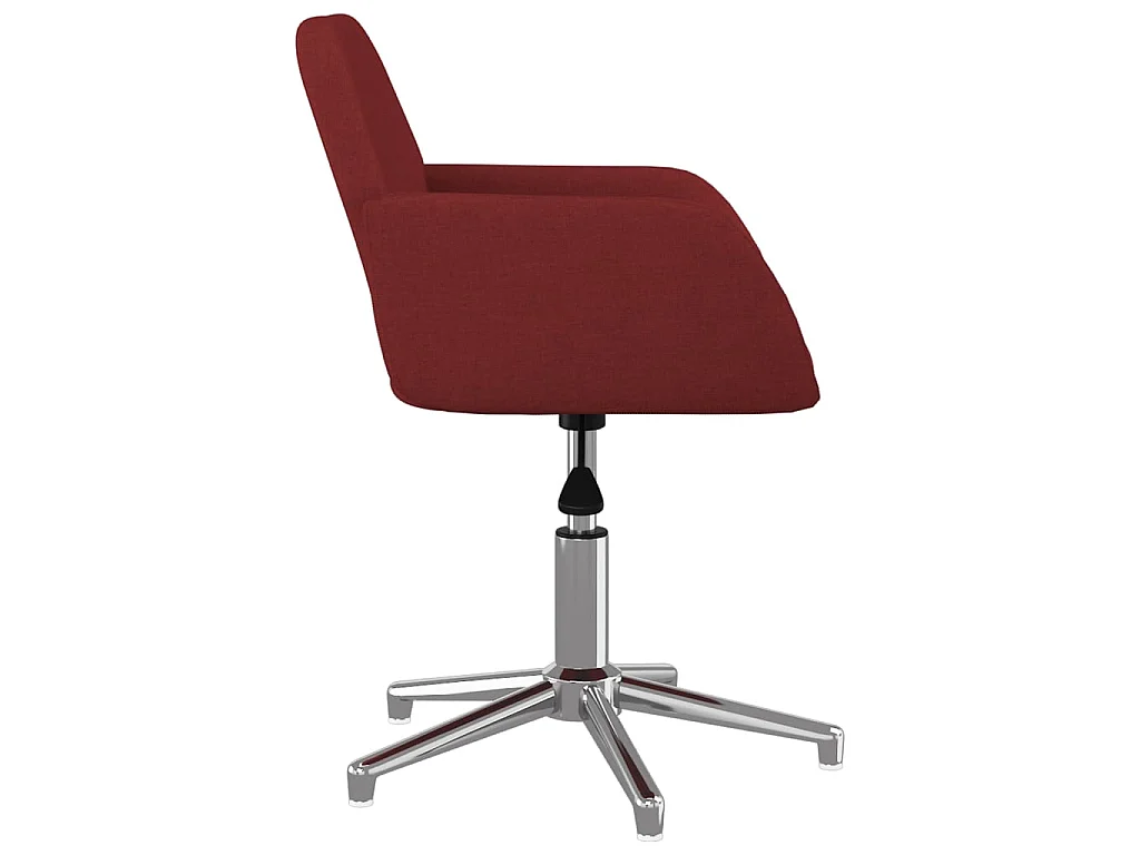 Sillas de comedor giratorias 2 unidades tela rojo tinto