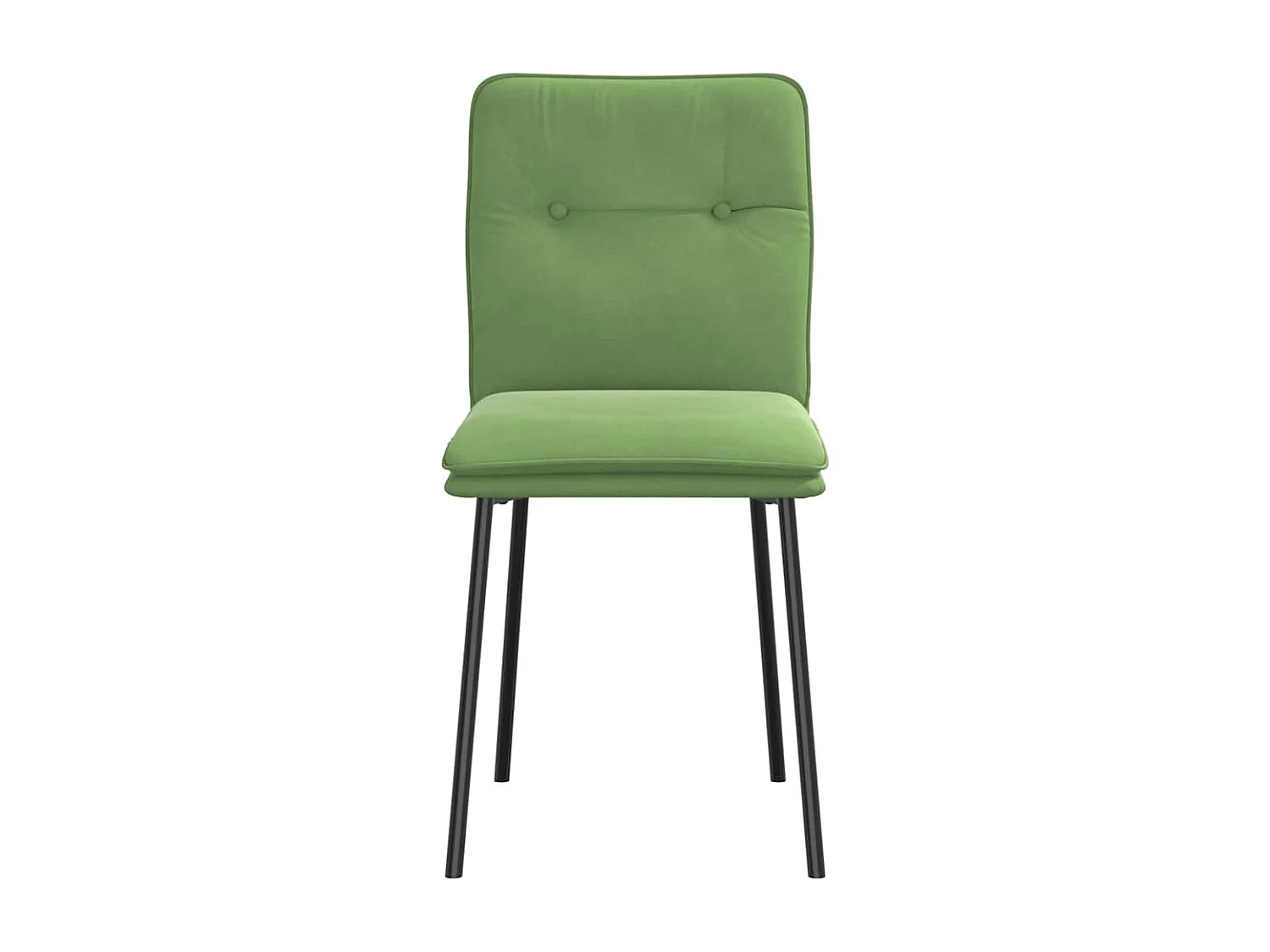 Chaises à manger lot de 6 vert clair velours