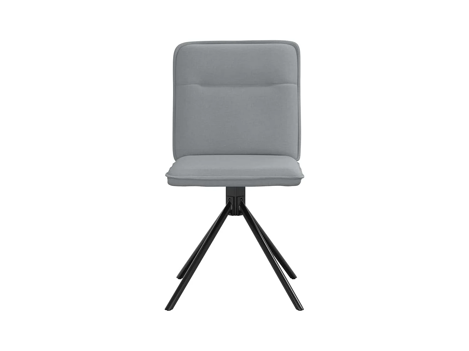 Chaises à manger lot de 2 gris clair tissu