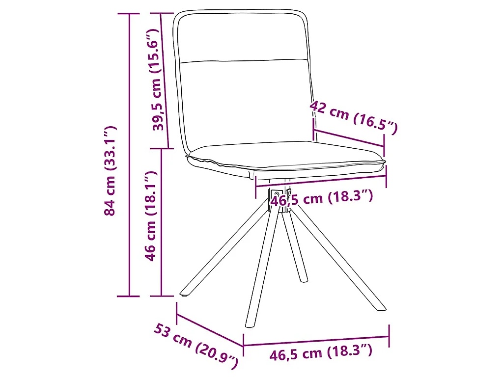 Cadeiras de jantar 2 pcs tecido cinzento-claro