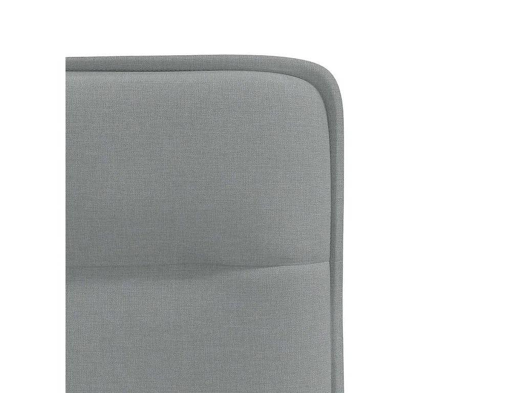 Cadeiras de jantar 2 pcs tecido cinzento-claro