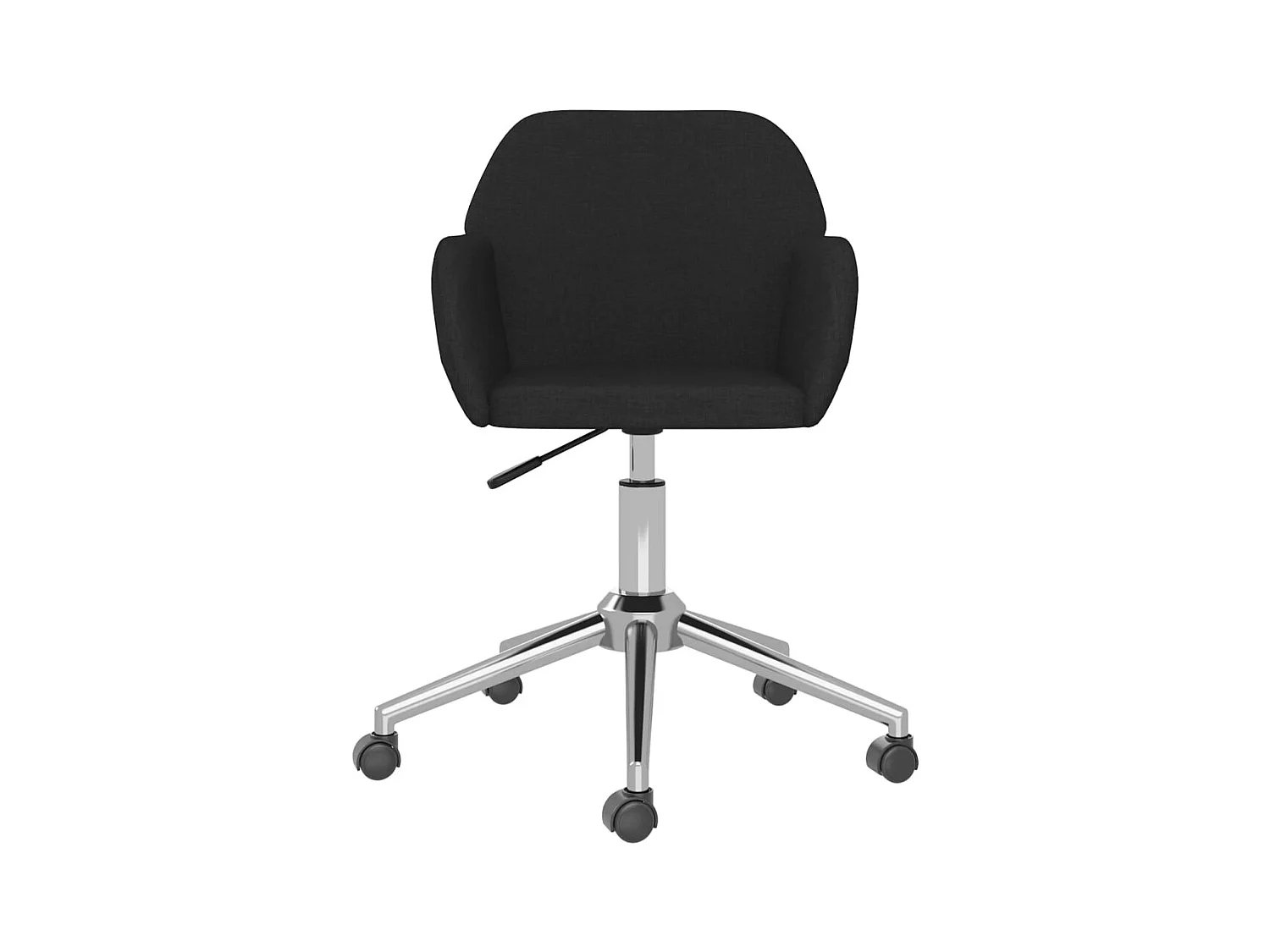 Esszimmerstühle 2 Stk. Drehbar Schwarz Stoff